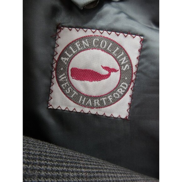 Samuelsohn Sport Coat 46 Long Blazer Houndstooth Wool Super 100 VINTAGE - Picture 11 of 14